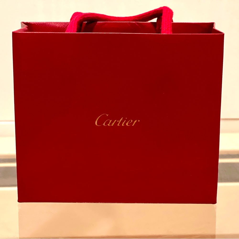 Cartier shopping paper bag